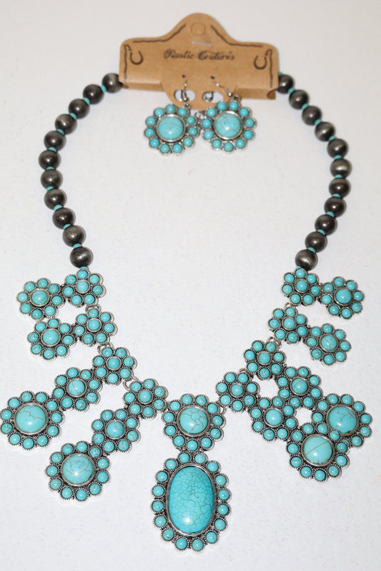 Rustic Couture's Statement Turquoise Jewelry Set